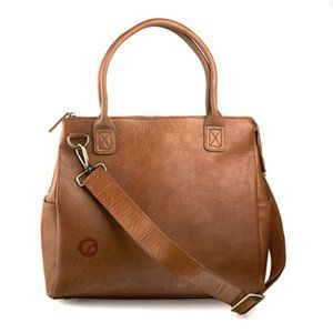 Oemi Leather Diaper Bag/Every Day Tote